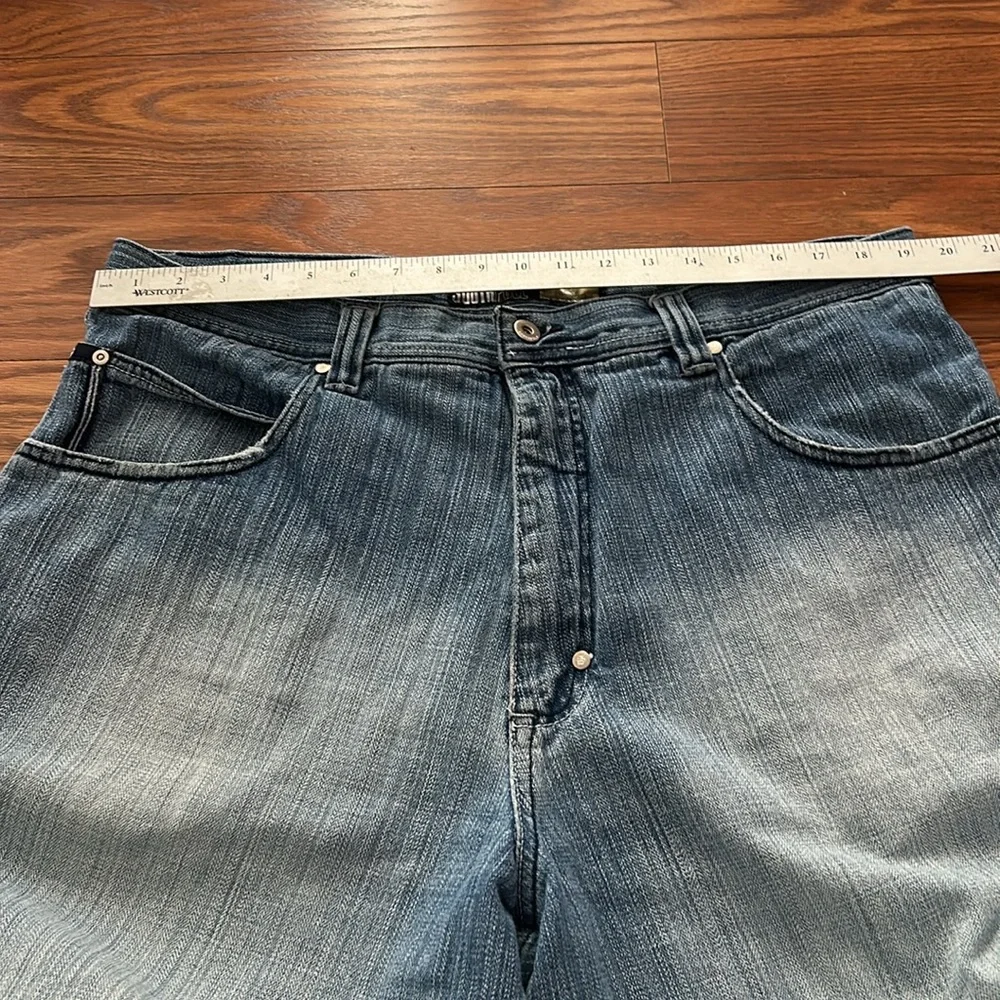 Y2K Vintage South Pole Baggy Jorts Rare Med Wash Designed Pocket Mens Size‎ 40 - Picture 7 of 10